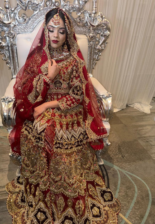 Red Bridal Long Dress