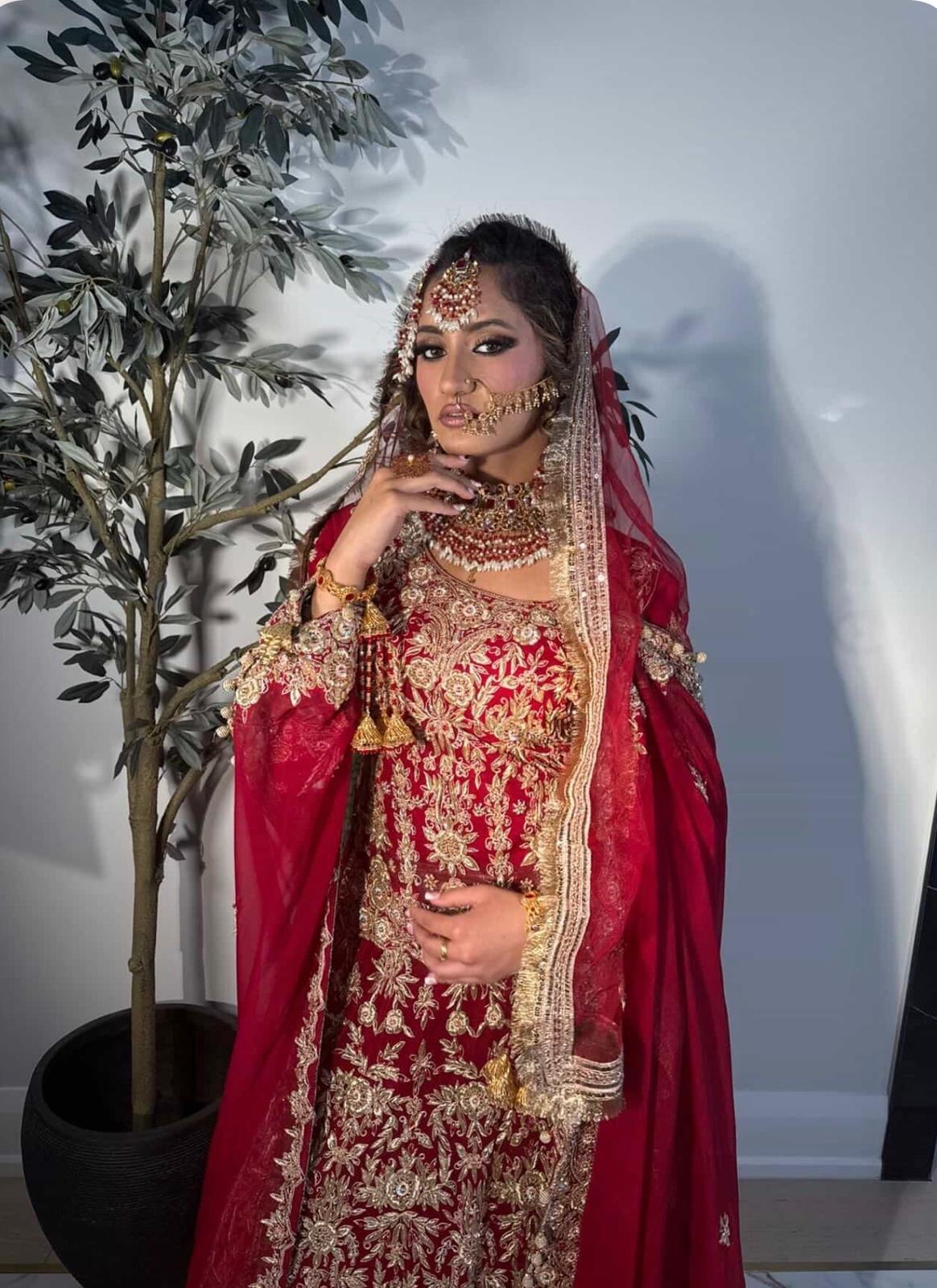 RED BRIDAL LEHNGA