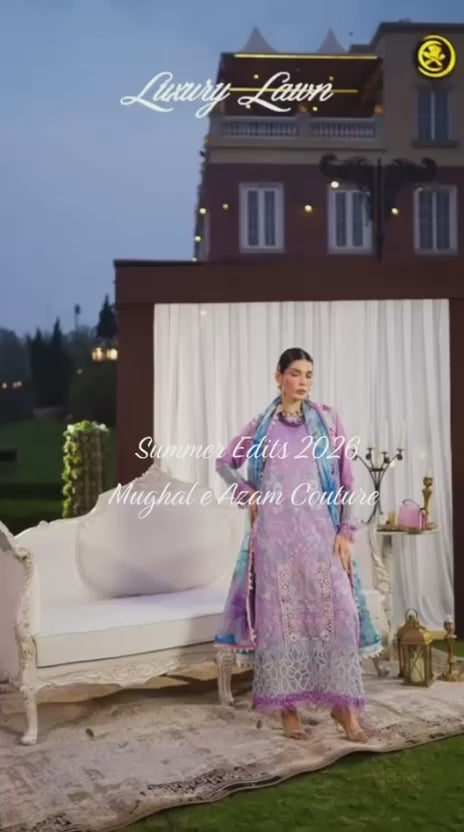 LAWN EBROIDERED LONG DRESS